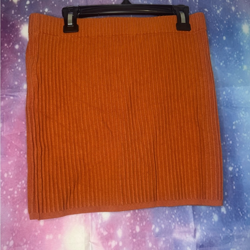 White Fox Ribbed mini skirt 🛍